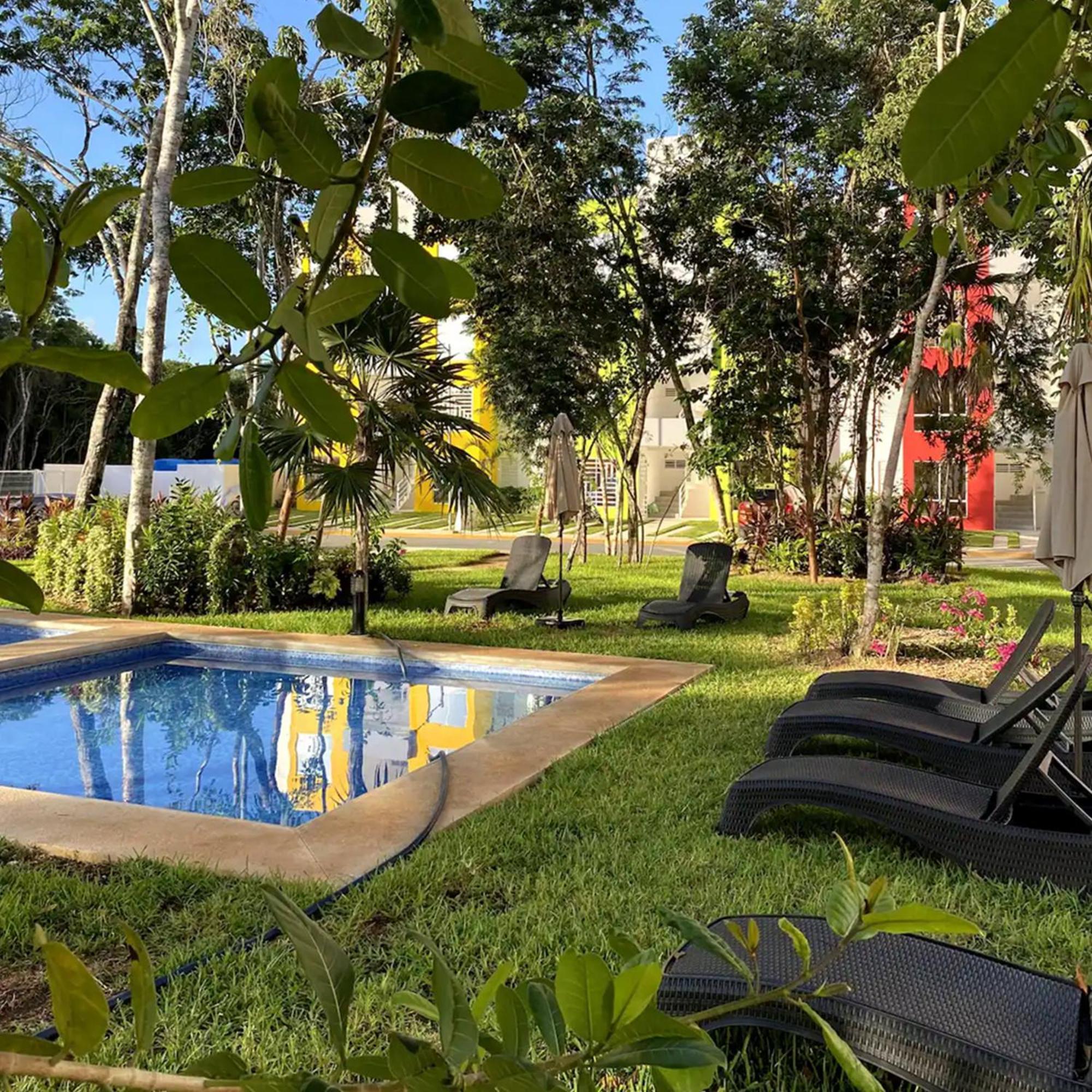 Appartement Bonito Departamento En Privada Con Alberca à Cancún Extérieur photo